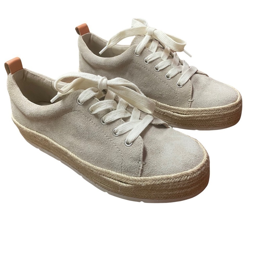 Treasure & Bond Payge Platform Leather Espadrille Lace Up Sneaker Size 9.5M - Picture 9 of 11